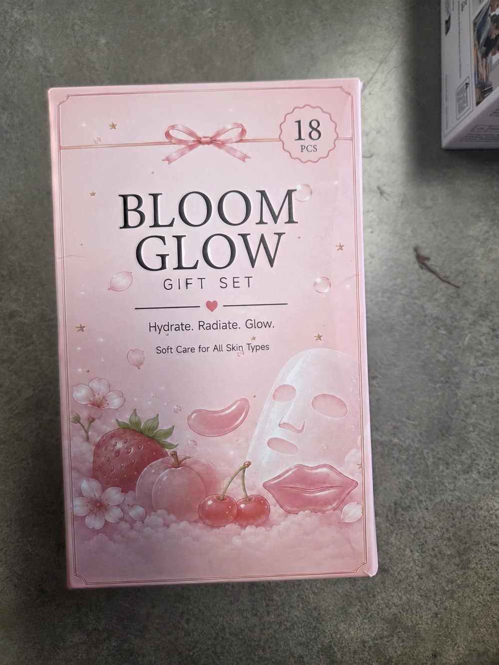 Bloom Glow Pink Gift Set - Hydrating Skincare Cleanser & Exfoliant